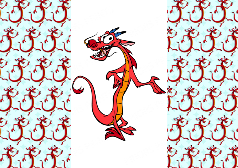Mulan Chocolate Bar Wrapper- Plain (No Text)
