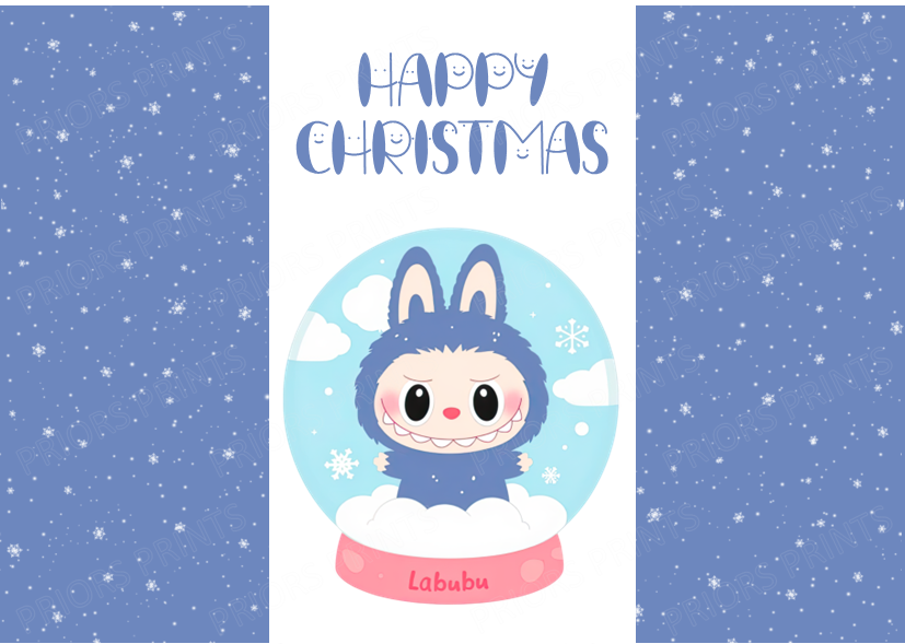 Labubu Christmas Chocolate Bar Wrapper