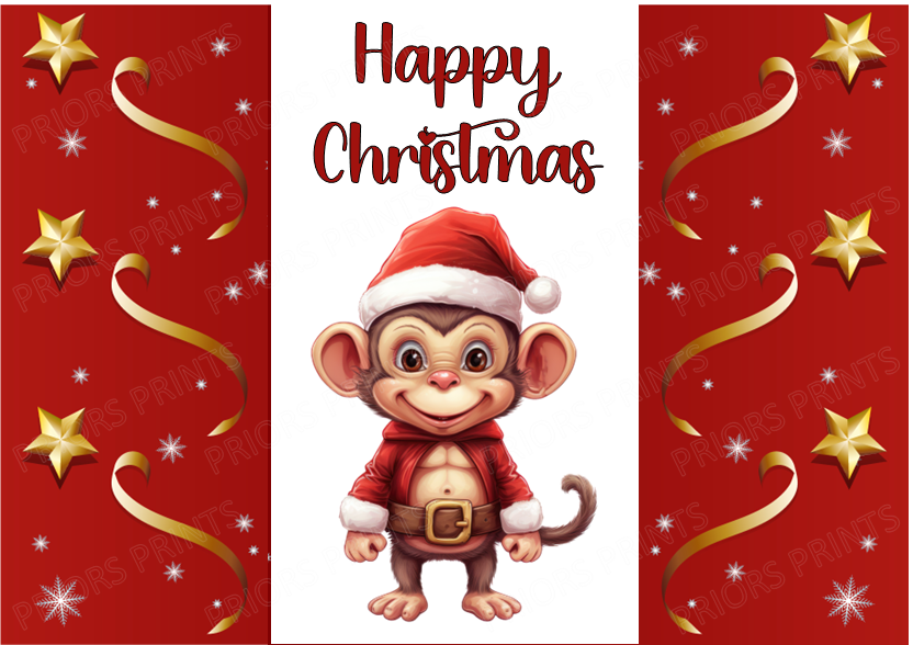 Cute Christmas Animals Chocolate Bar Wrapper