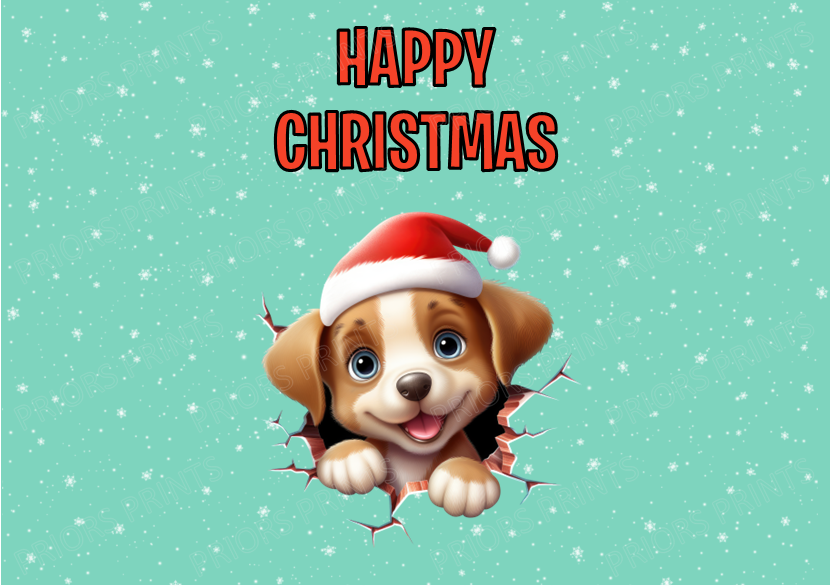 Peeking Christmas Chocolate Bar Wrapper