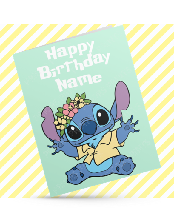 Lilo & Stitch Personalised Birthday Cards