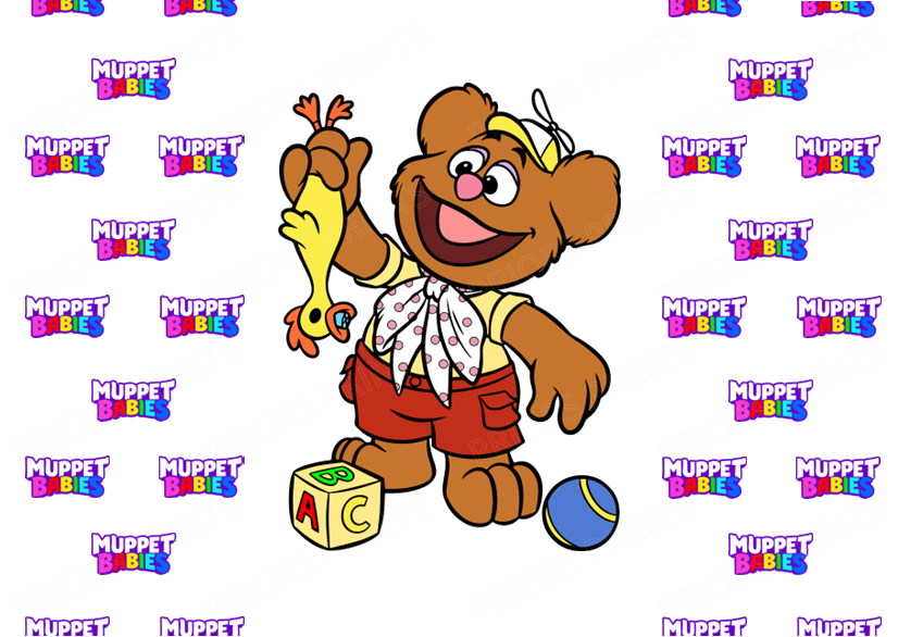 Muppet Babies Chocolate Bar Wrapper- Plain (No Text)