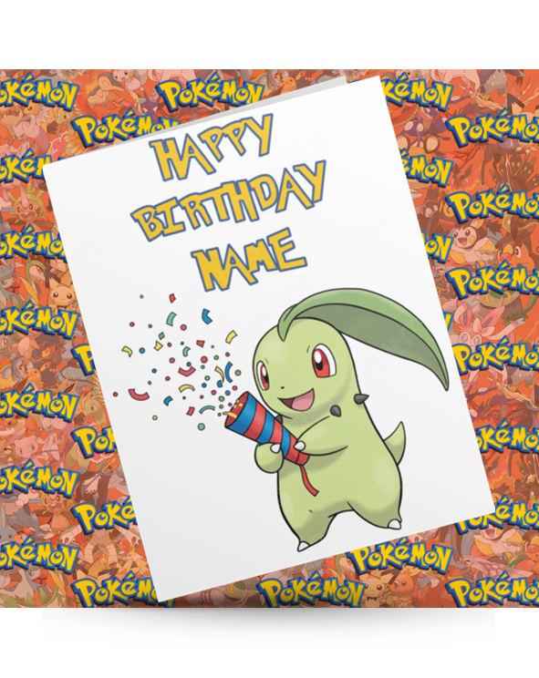 Pokemon Personalised Birthday Card