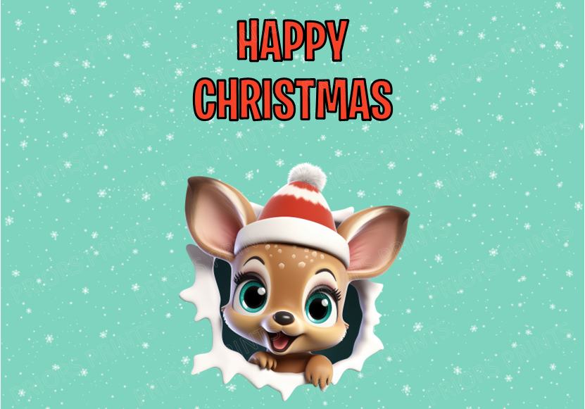 Peeking Christmas Chocolate Bar Wrapper