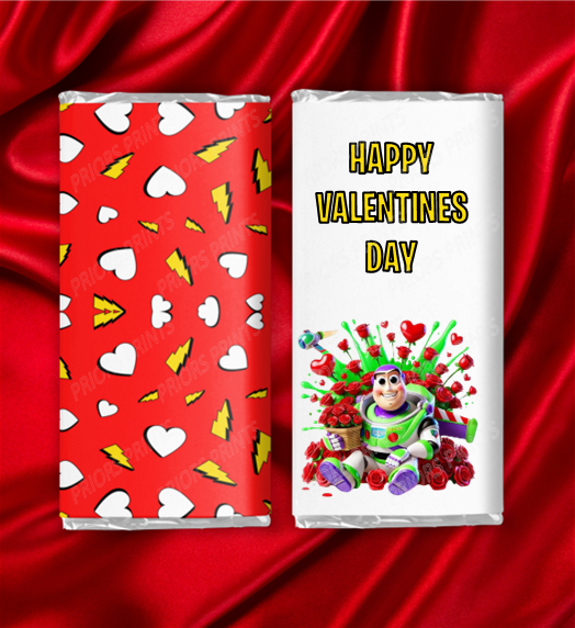 Buzz Lightyear Valentines Chocolate Bar Wrapper