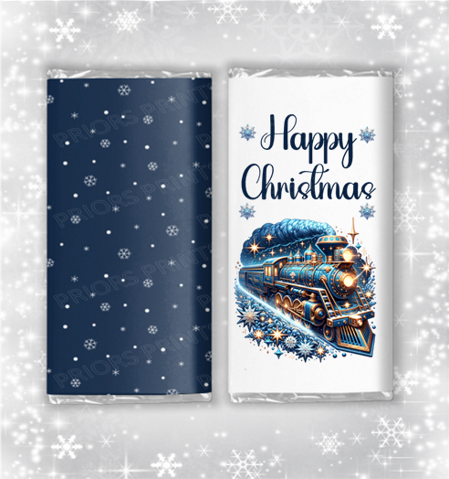 Polar Express Christmas Chocolate Bar Wrapper