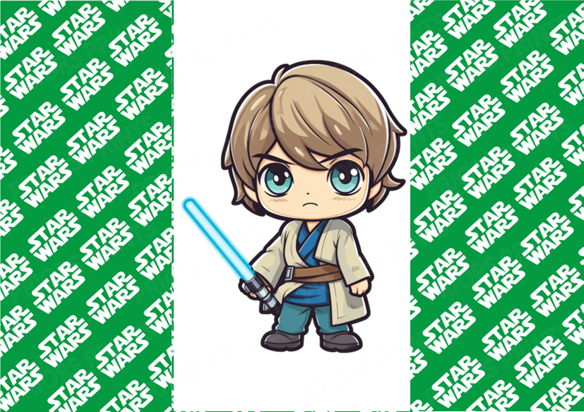 Star Wars Chocolate Bar Wrapper- Plain (No Text)
