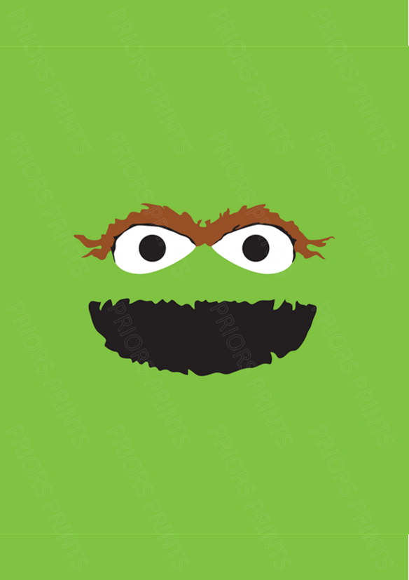 Sesame Street Faces Chocolate Bar Wrapper- Plain (No Text)