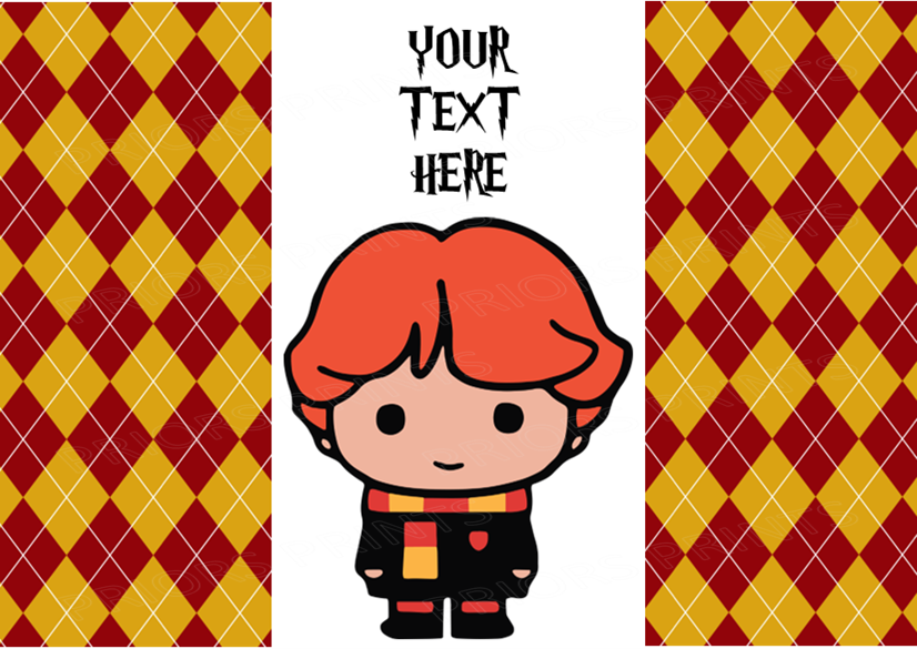 Harry Potter Chocolate Bar Wrappers- To add own Text