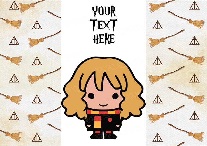 Harry Potter Chocolate Bar Wrappers- To add own Text