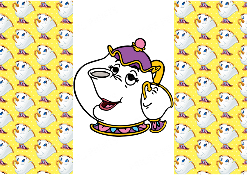 Beauty & The Beast Chocolate Bar Wrapper- Plain (No Text)