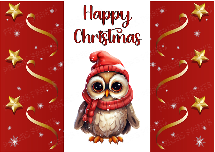 Cute Christmas Animals Chocolate Bar Wrapper