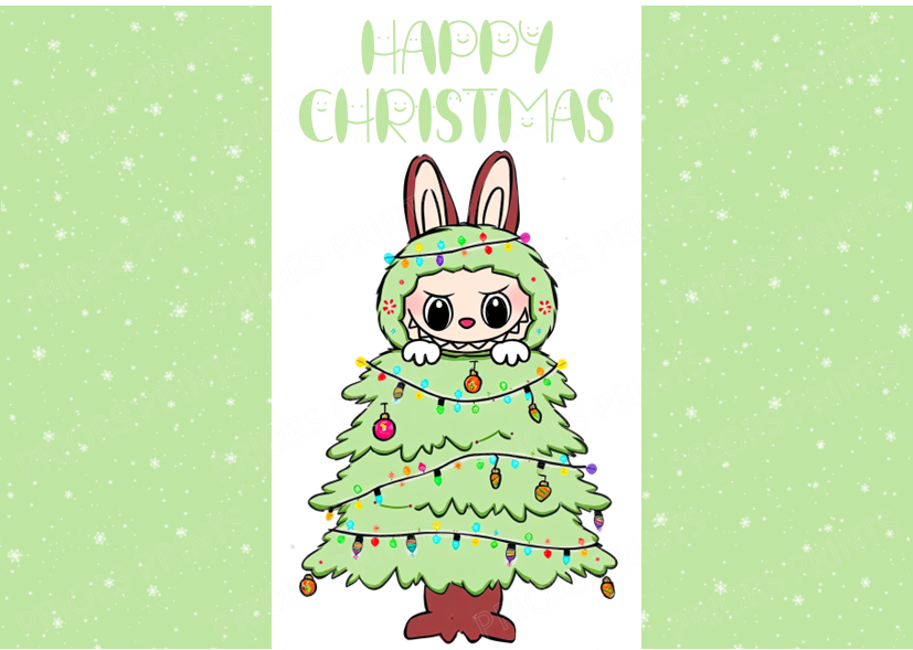 Labubu Christmas Chocolate Bar Wrapper