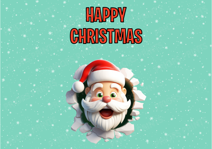 Peeking Christmas Chocolate Bar Wrapper