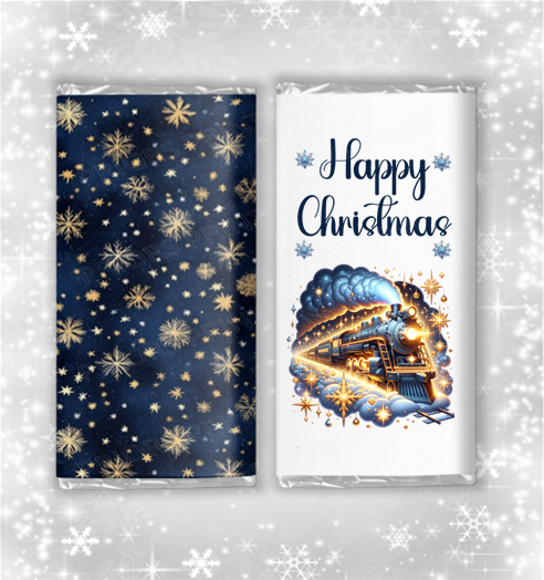 Polar Express Christmas Chocolate Bar Wrapper