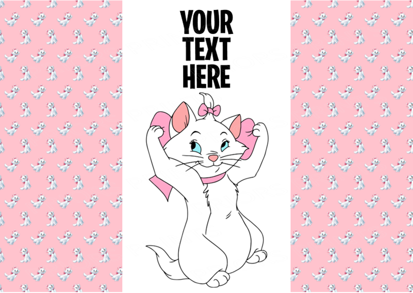 Aristocats Chocolate Bar Wrappers- To add own Text
