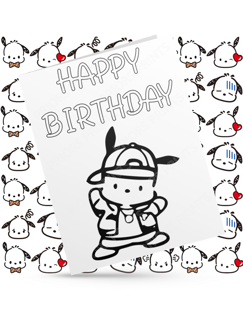 Hello Kitty Friends- Colour Your Own Birthday Card (Sanrio)