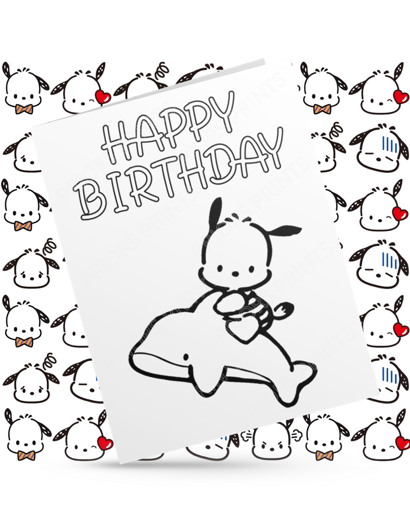 Hello Kitty Friends- Colour Your Own Birthday Card (Sanrio)