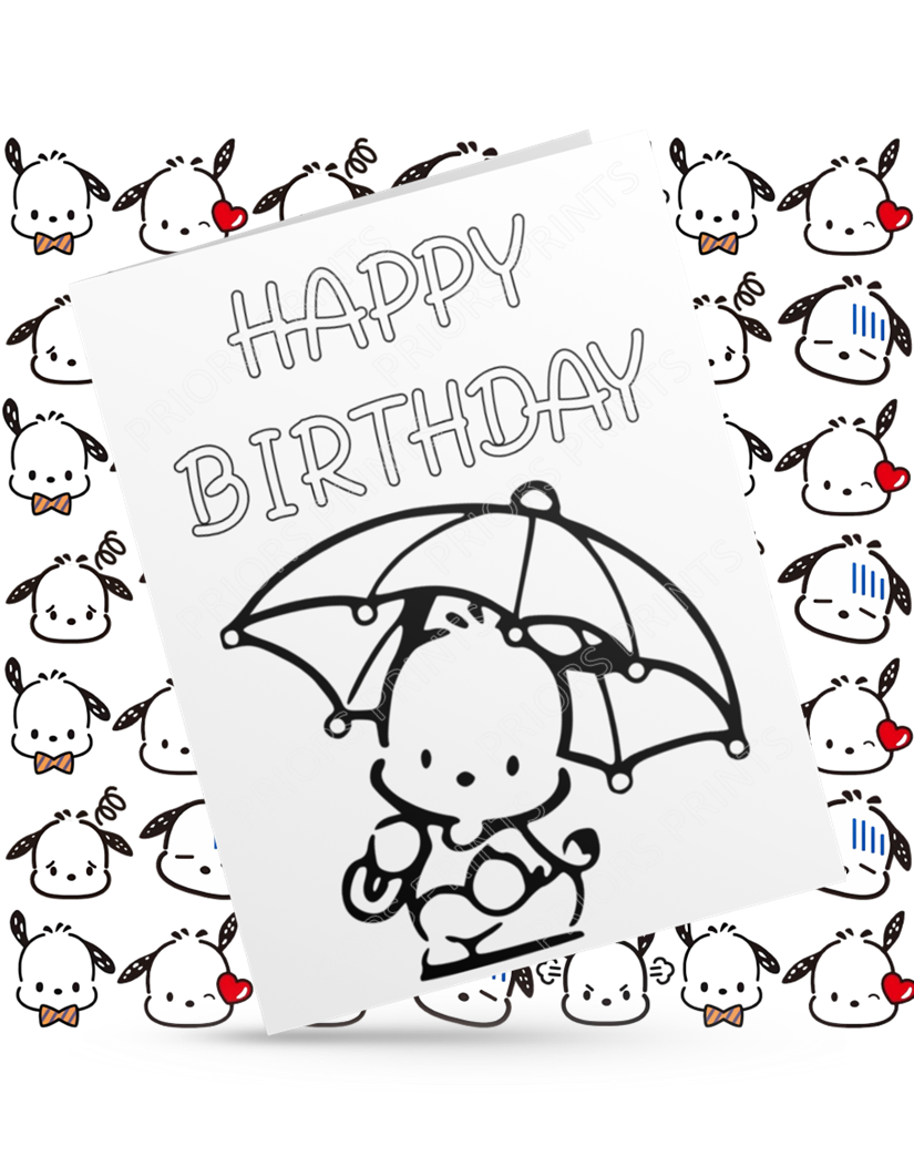 Hello Kitty Friends- Colour Your Own Birthday Card (Sanrio)