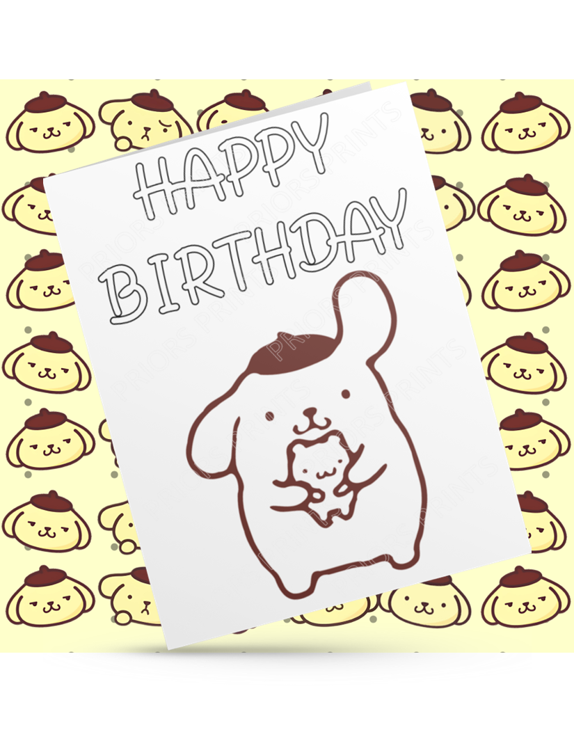Hello Kitty Friends- Colour Your Own Birthday Card (Sanrio)