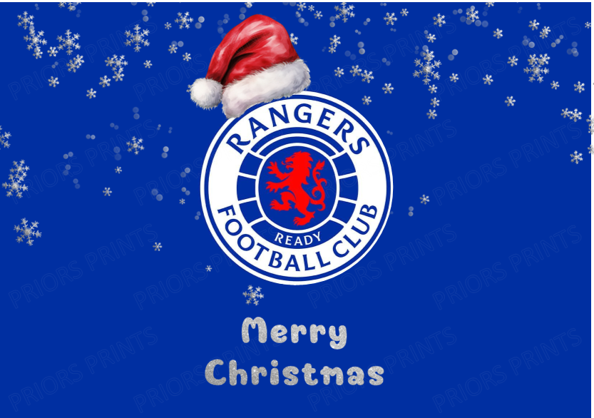 Christmas Football Team Chocolate Bar Wrappers