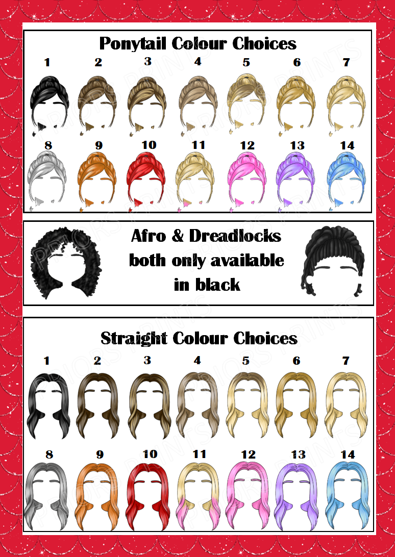 Red Dress Female Personalised Card For Any Occasion