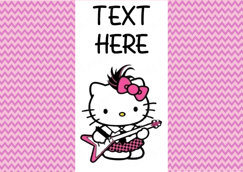 Hello Kitty as a Rockstar Chocolate Bar Wrappers (Sanrio- Hello Kitty & Friends)