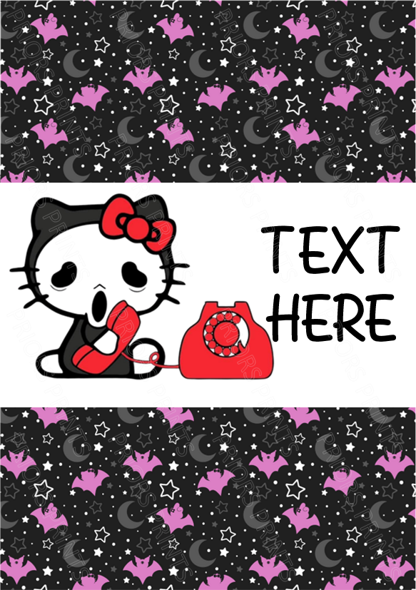 Hello Kitty as Famous Horror Characters Chocolate Bar Wrappers (Sanrio- Hello Kitty Friends)