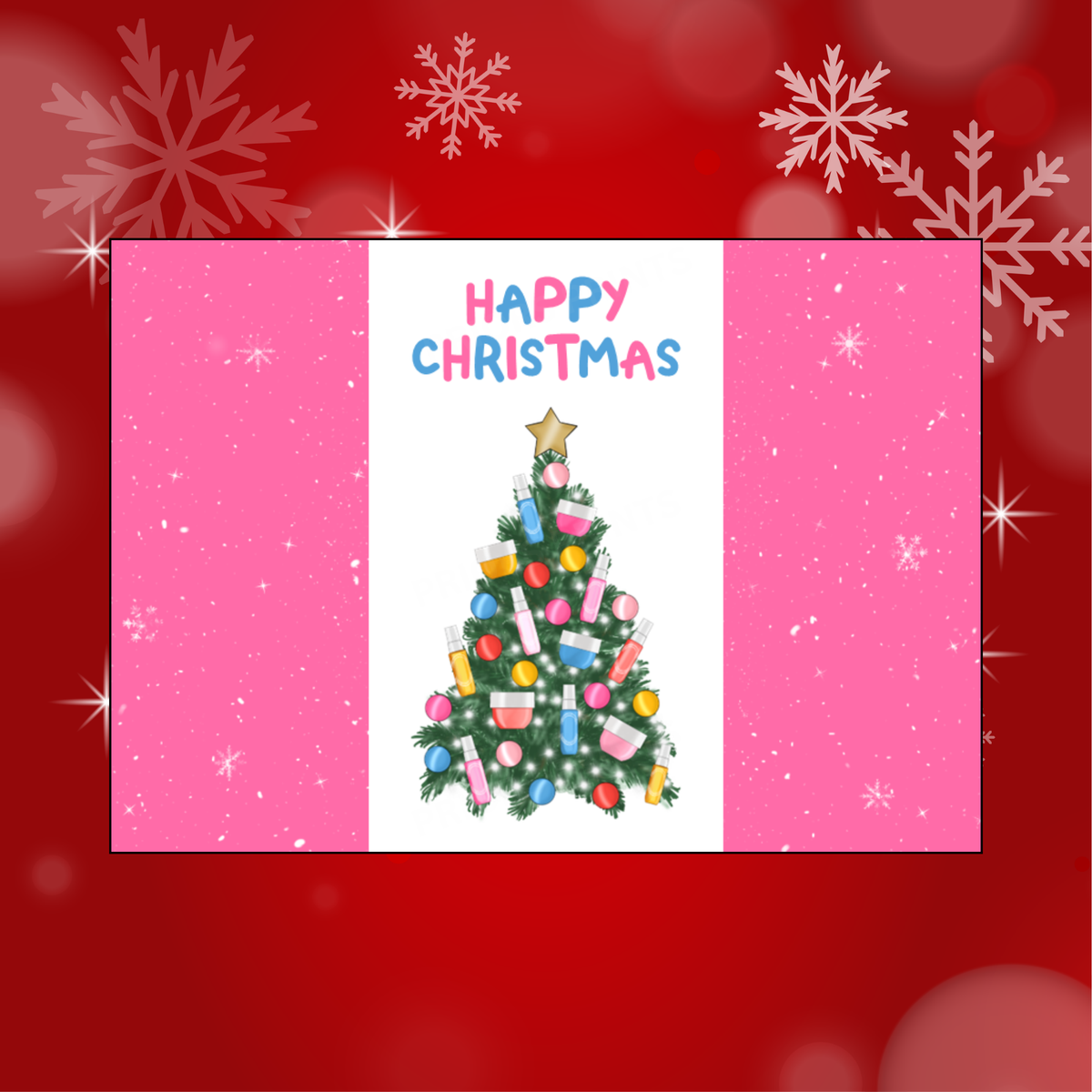 Christmas Tree Chocolate Bar Wrapper- Jack Daniels, Baileys, Soul De Janeiro, Perfume, Cocktails or Smoking