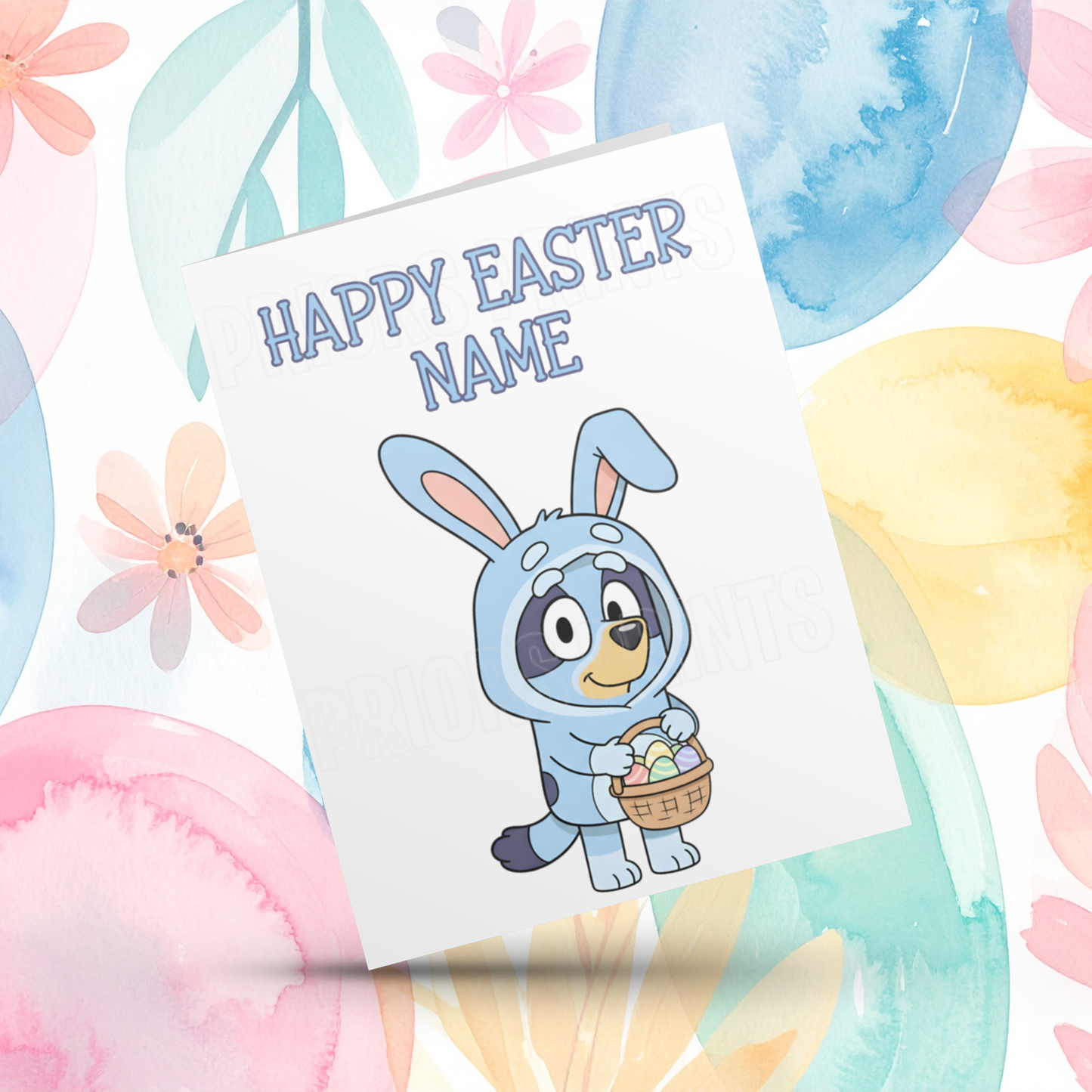Bluey Personalised Easter Card