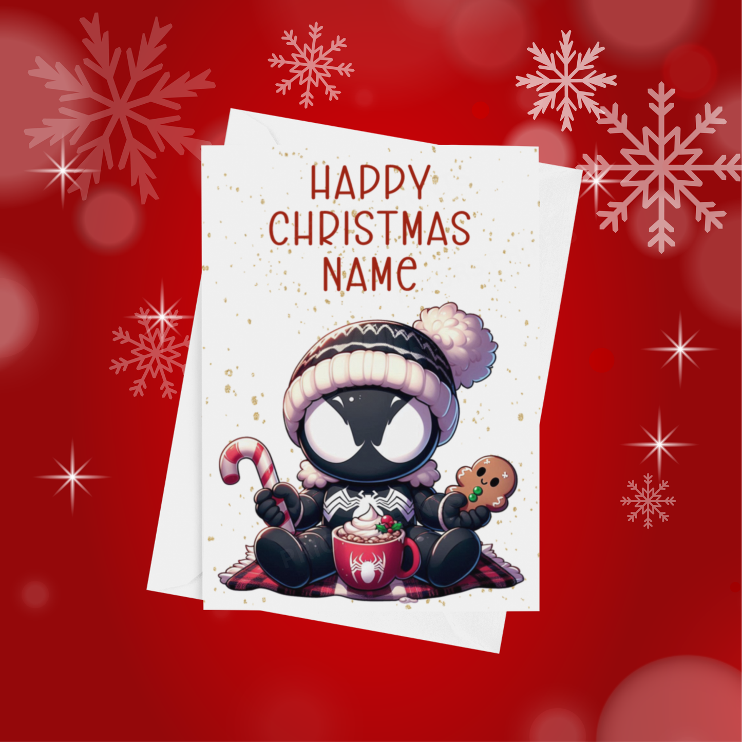 Cute Character Personalised Christmas Card
