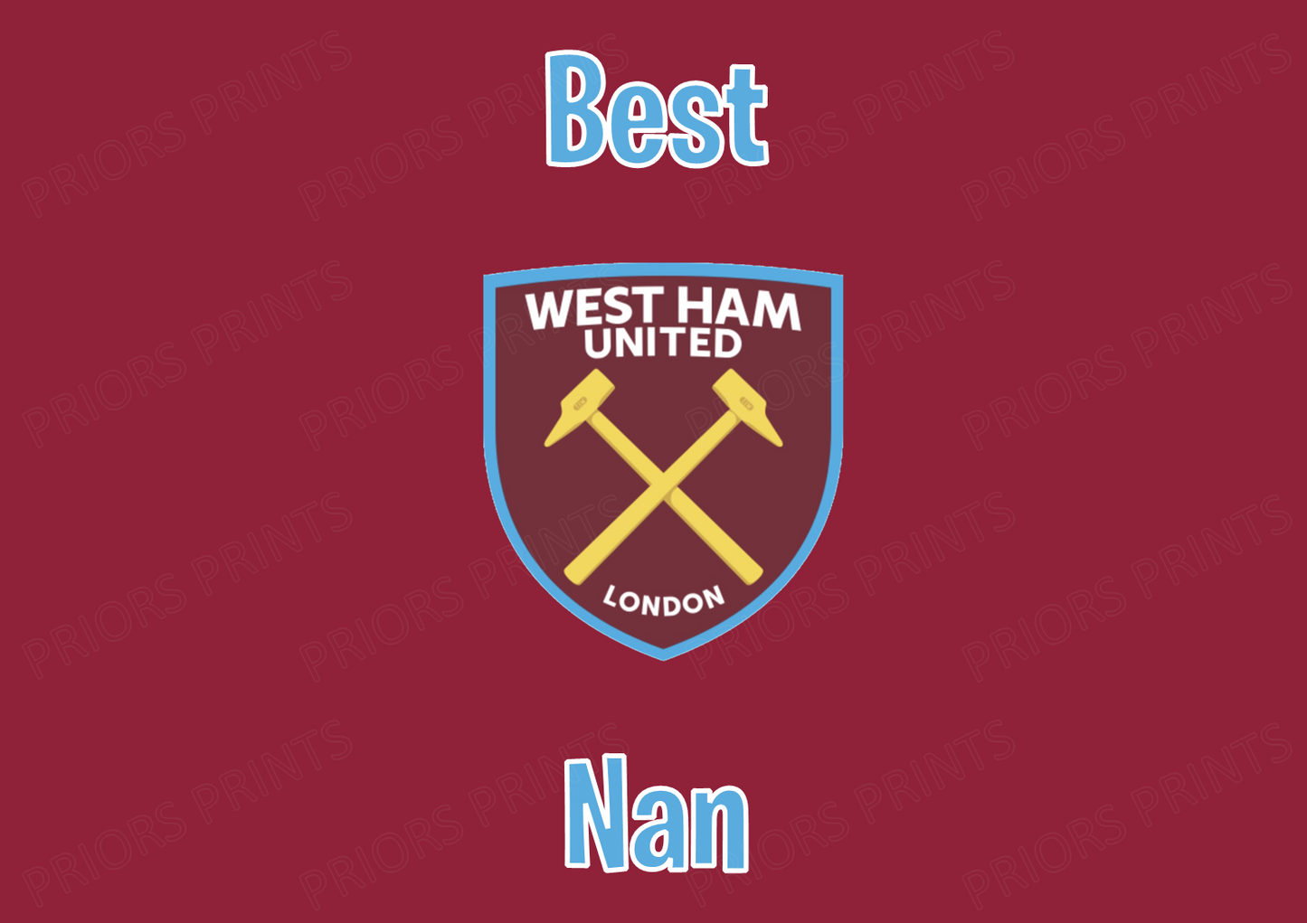 West Ham United FC Chocolate Bar Wrappers