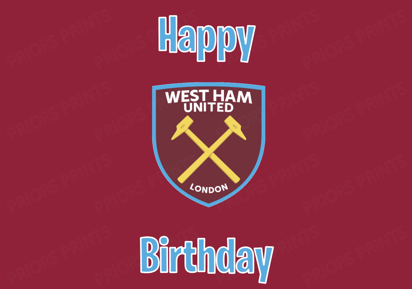 West Ham United FC Chocolate Bar Wrappers