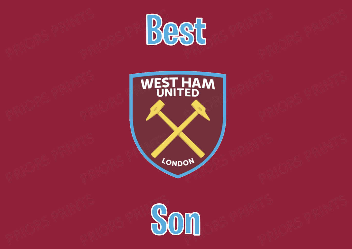 West Ham United FC Chocolate Bar Wrappers