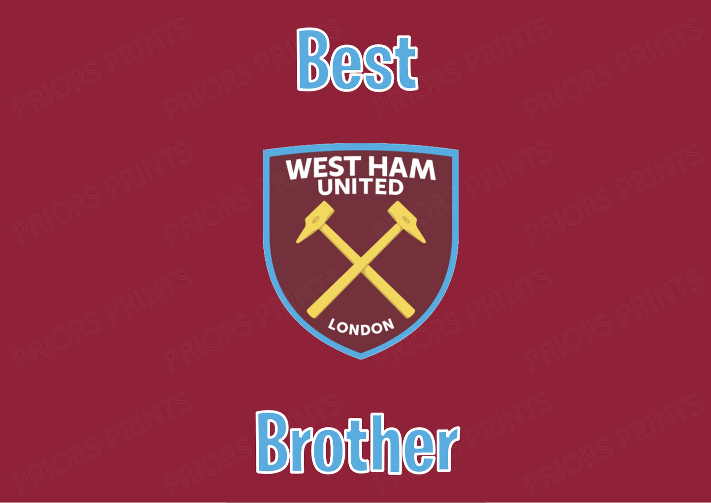 West Ham United FC Chocolate Bar Wrappers