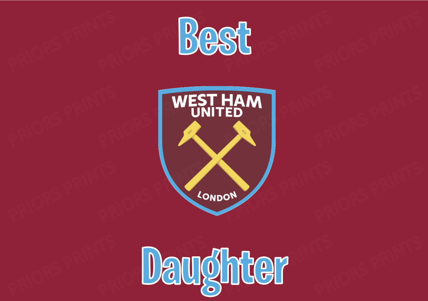 West Ham United FC Chocolate Bar Wrappers