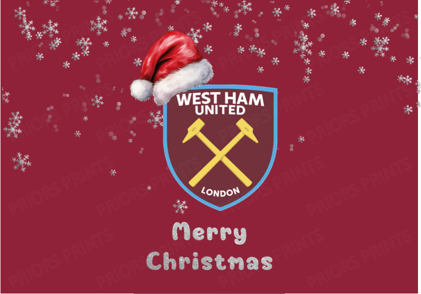 Christmas Football Team Chocolate Bar Wrappers