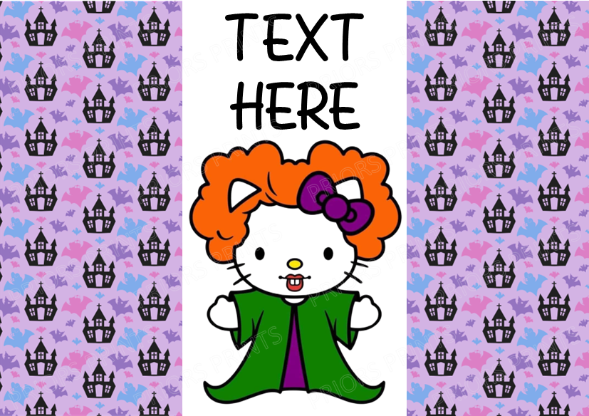 Hello Kitty as Famous Horror Characters Chocolate Bar Wrappers (Sanrio- Hello Kitty Friends)