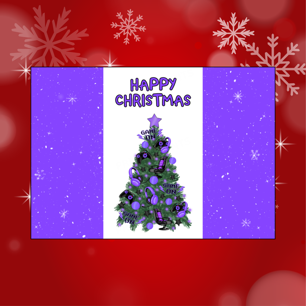 Christmas Tree Chocolate Bar Wrapper for Gamers