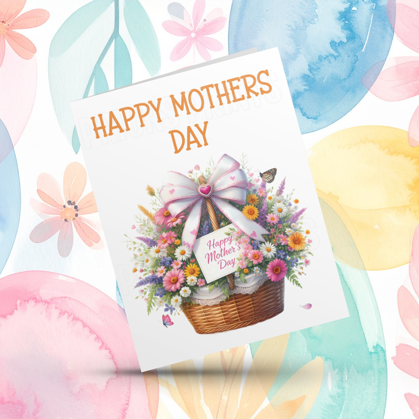 Flower Happy Mothers Day Card