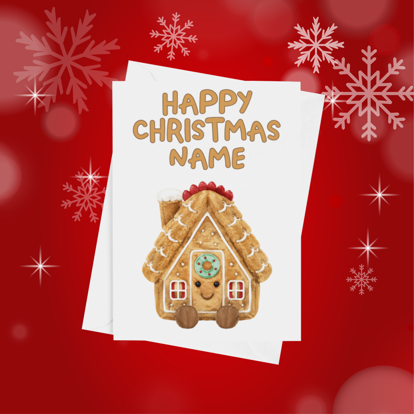 Jelly Cat Personalised Christmas Card