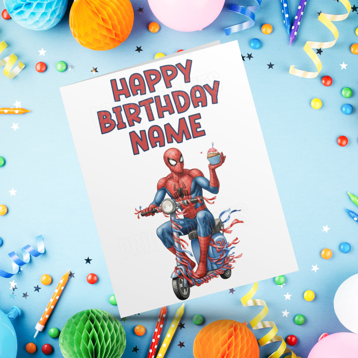 Personalised Spiderman Birthday Card I Marvel I Superhero