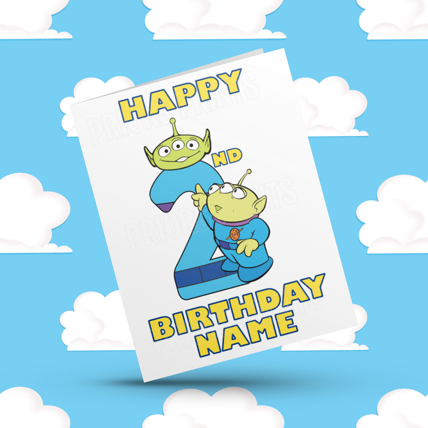 Personalised Aliens Birthday Card with Age 1-20 Years (Toy Story)