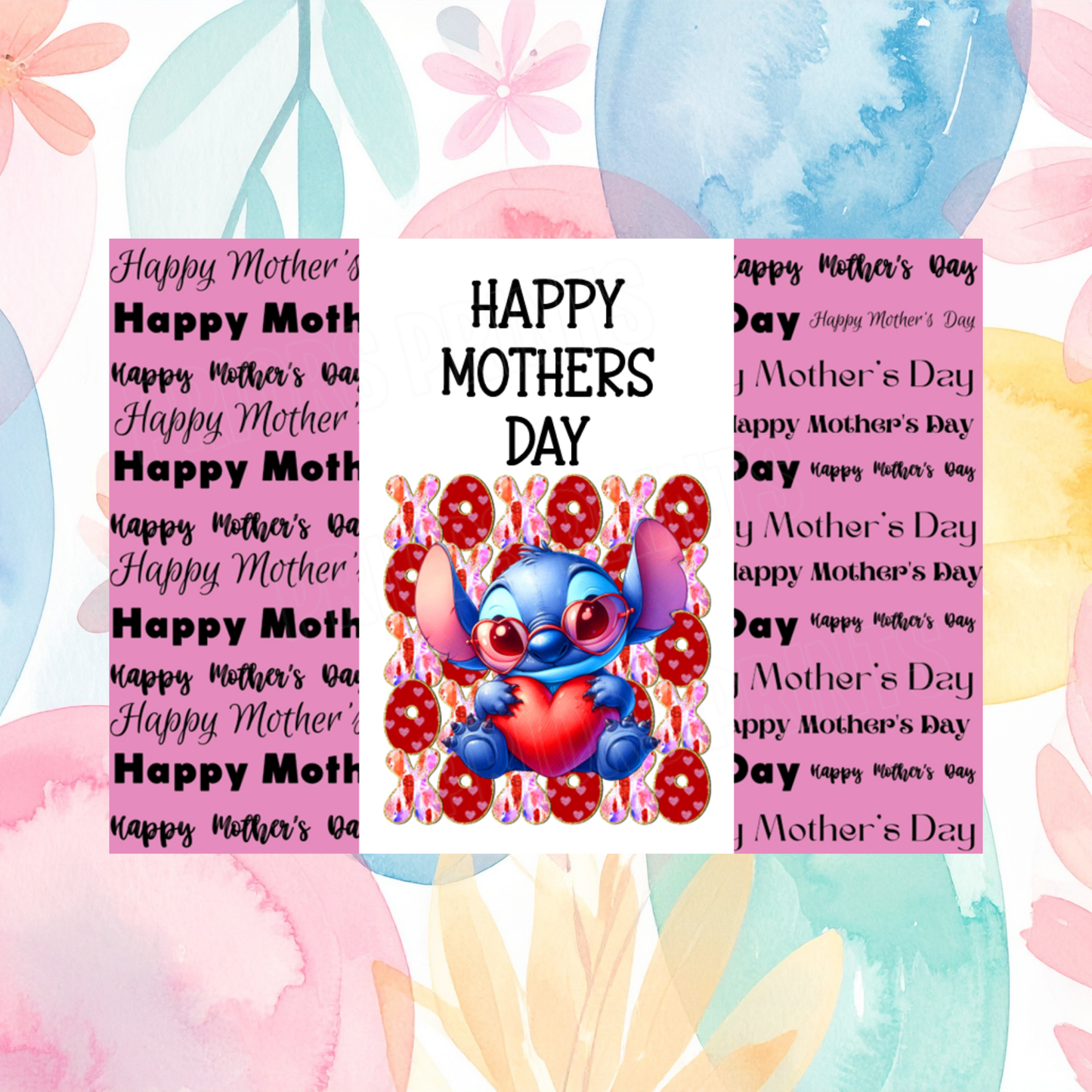 XOXO Character Happy Mothers Day Chocolate Bar Wrapper 2