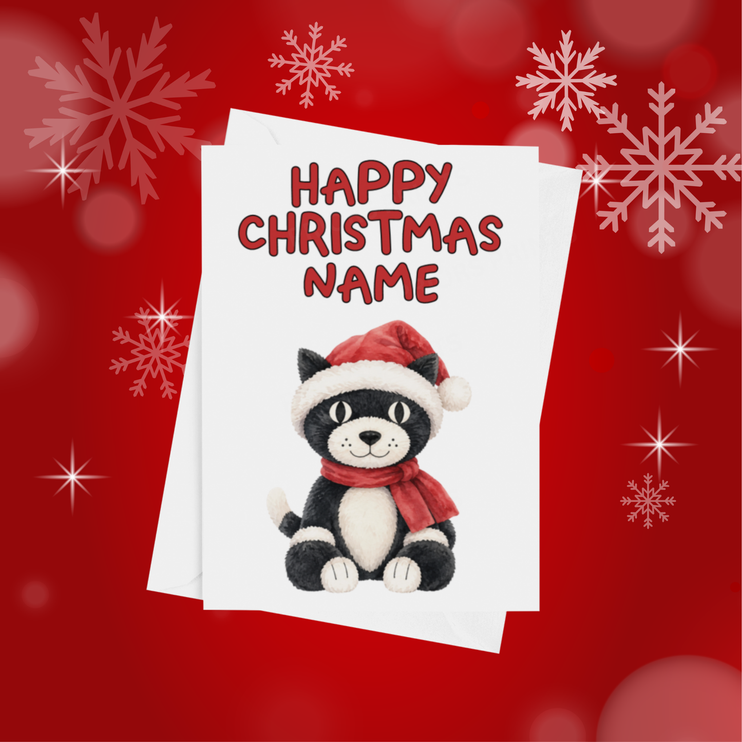 Jelly Cat Personalised Christmas Card