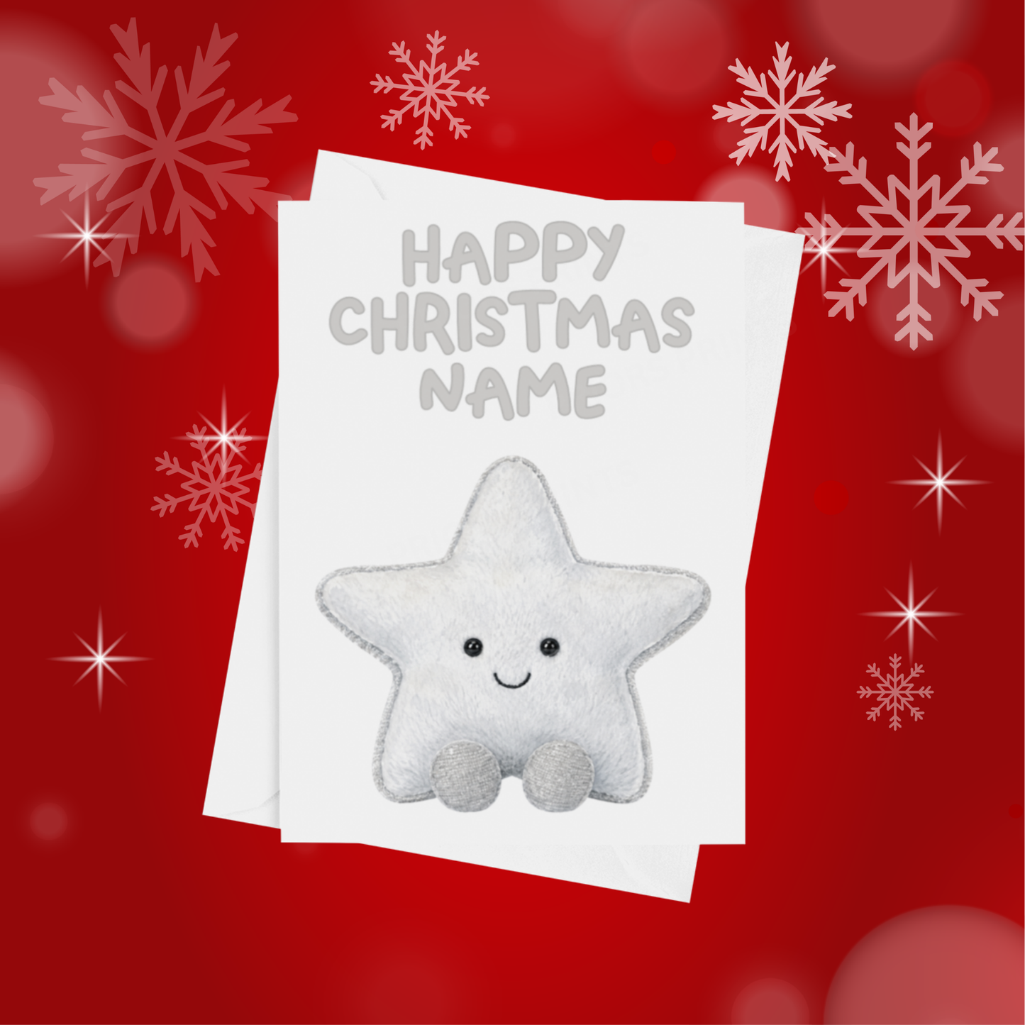 Jelly Cat Personalised Christmas Card