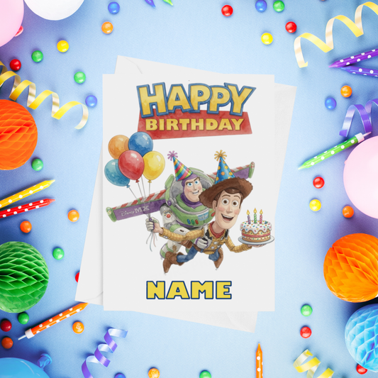 Personalised Toy Story Birthday Cards