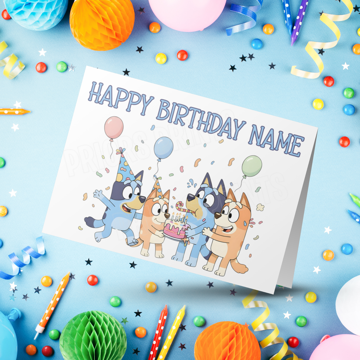 Bluey Personalised Birthday Card