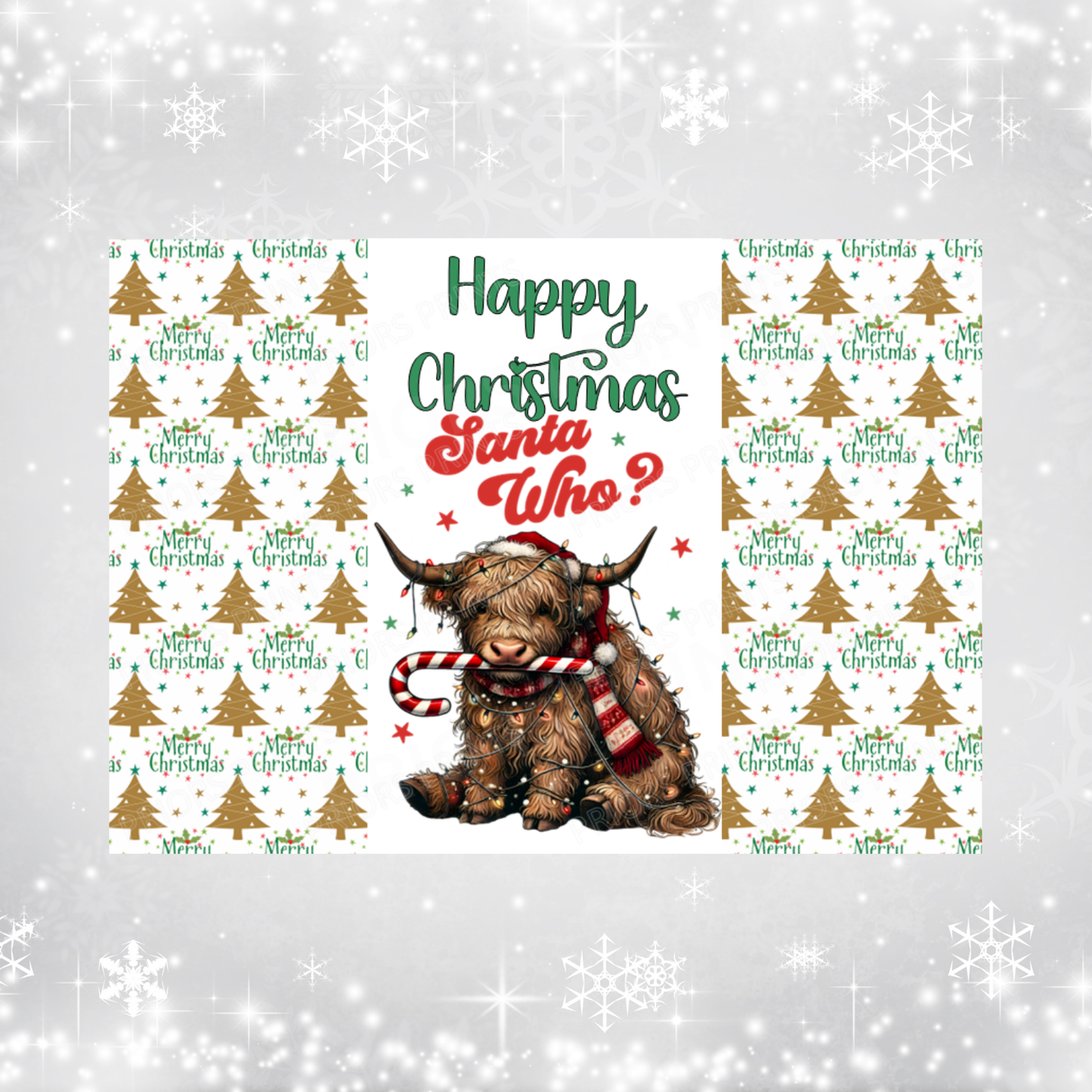 Grumpy Animals Christmas Chocolate Bar Wrapper