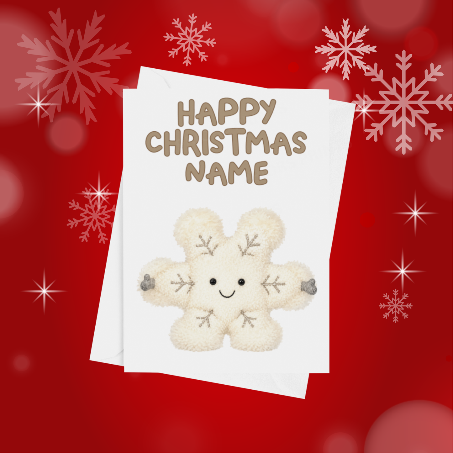 Jelly Cat Personalised Christmas Card